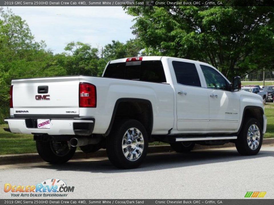 2019 GMC Sierra 2500HD Denali Crew Cab 4WD Summit White / Cocoa/Dark Sand Photo #3
