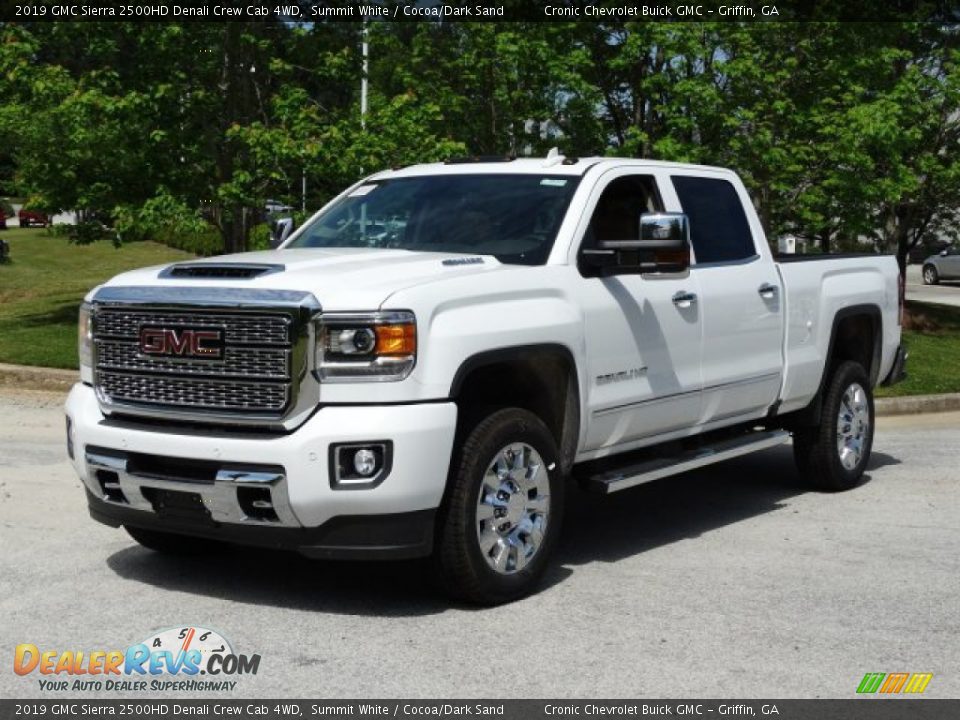 2019 GMC Sierra 2500HD Denali Crew Cab 4WD Summit White / Cocoa/Dark Sand Photo #5