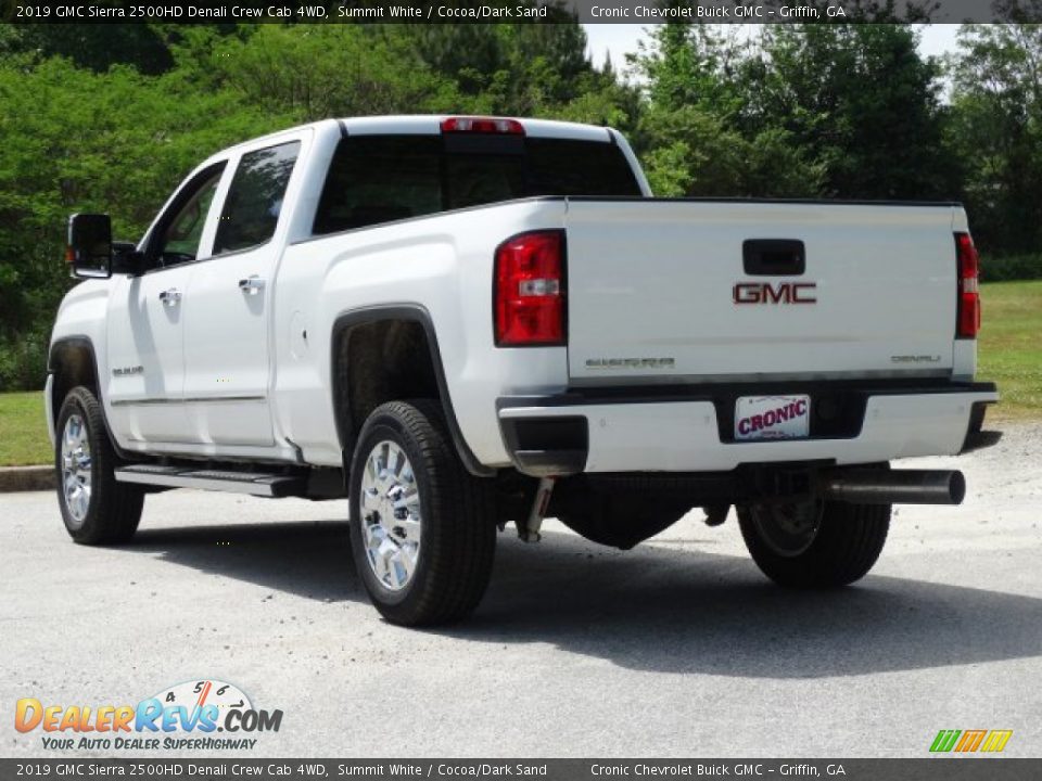 2019 GMC Sierra 2500HD Denali Crew Cab 4WD Summit White / Cocoa/Dark Sand Photo #6