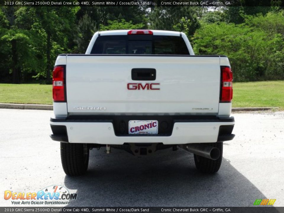 2019 GMC Sierra 2500HD Denali Crew Cab 4WD Summit White / Cocoa/Dark Sand Photo #7