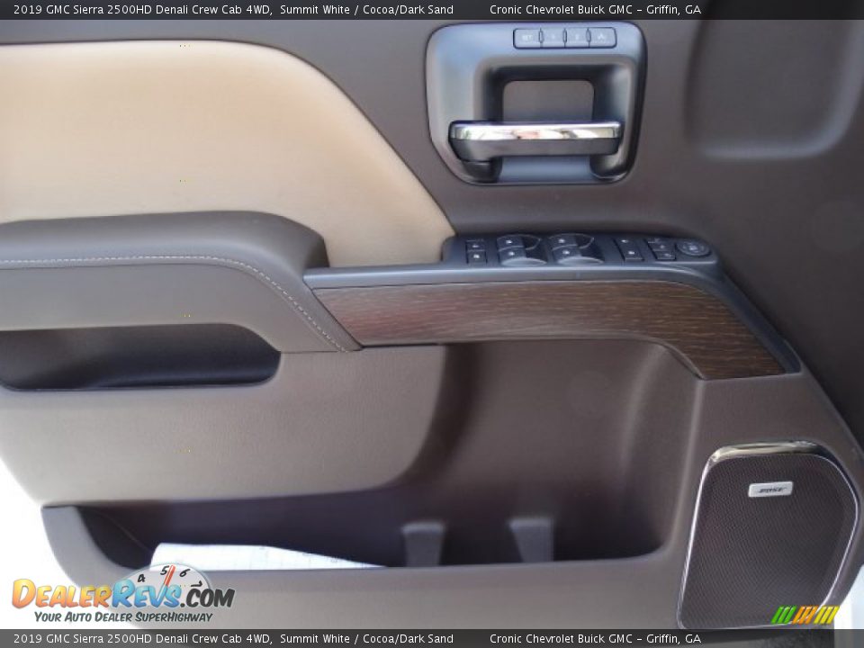 2019 GMC Sierra 2500HD Denali Crew Cab 4WD Summit White / Cocoa/Dark Sand Photo #15