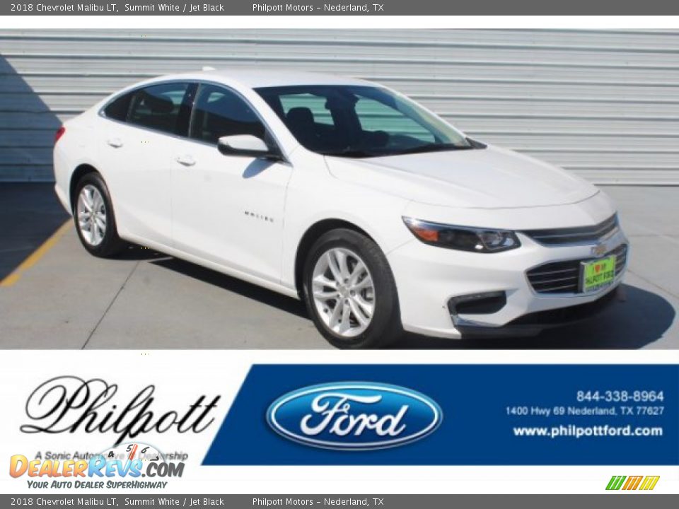 2018 Chevrolet Malibu LT Summit White / Jet Black Photo #1