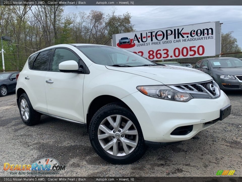 2011 Nissan Murano S AWD Glacier White Pearl / Black Photo #1