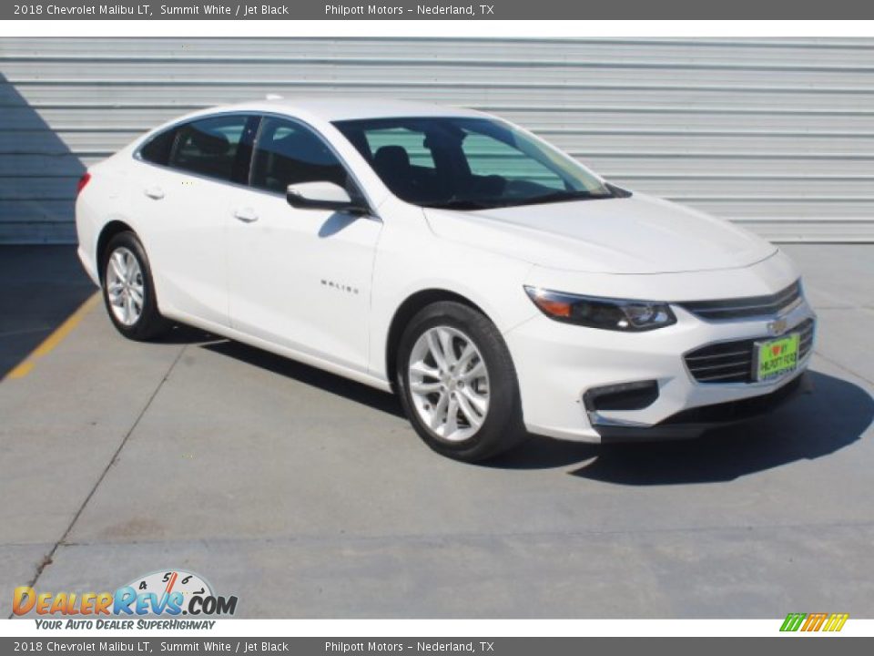 2018 Chevrolet Malibu LT Summit White / Jet Black Photo #2