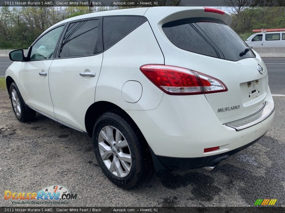 2011 Nissan Murano S AWD Glacier White Pearl / Black Photo #5