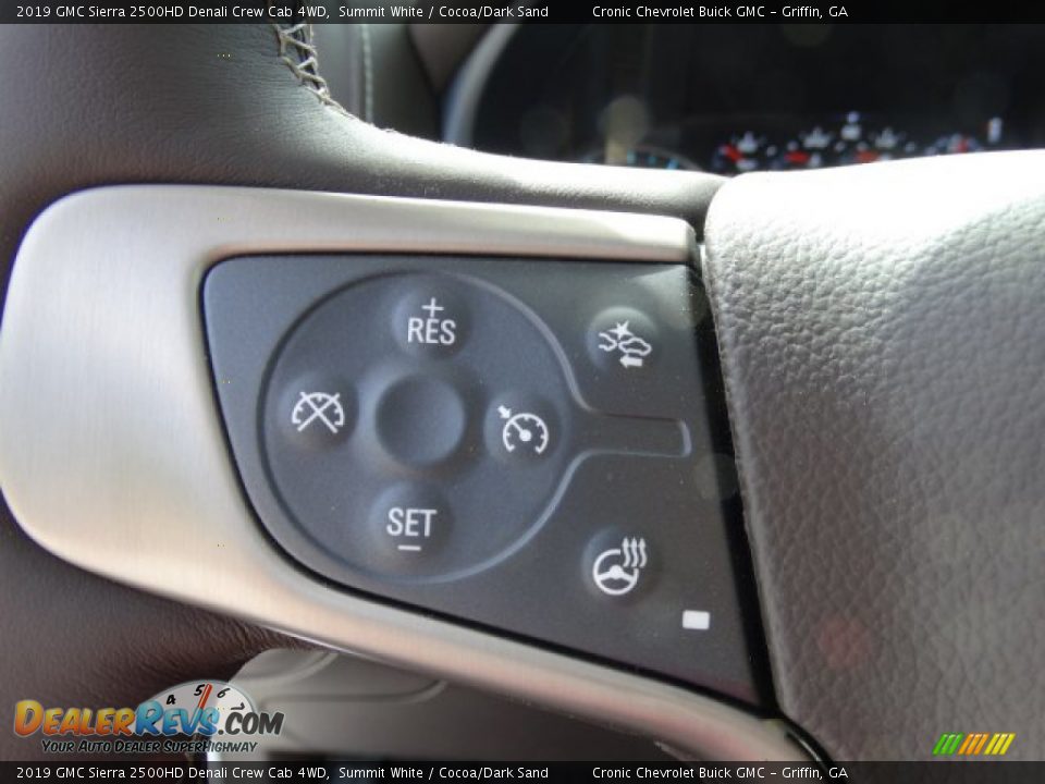 2019 GMC Sierra 2500HD Denali Crew Cab 4WD Summit White / Cocoa/Dark Sand Photo #20