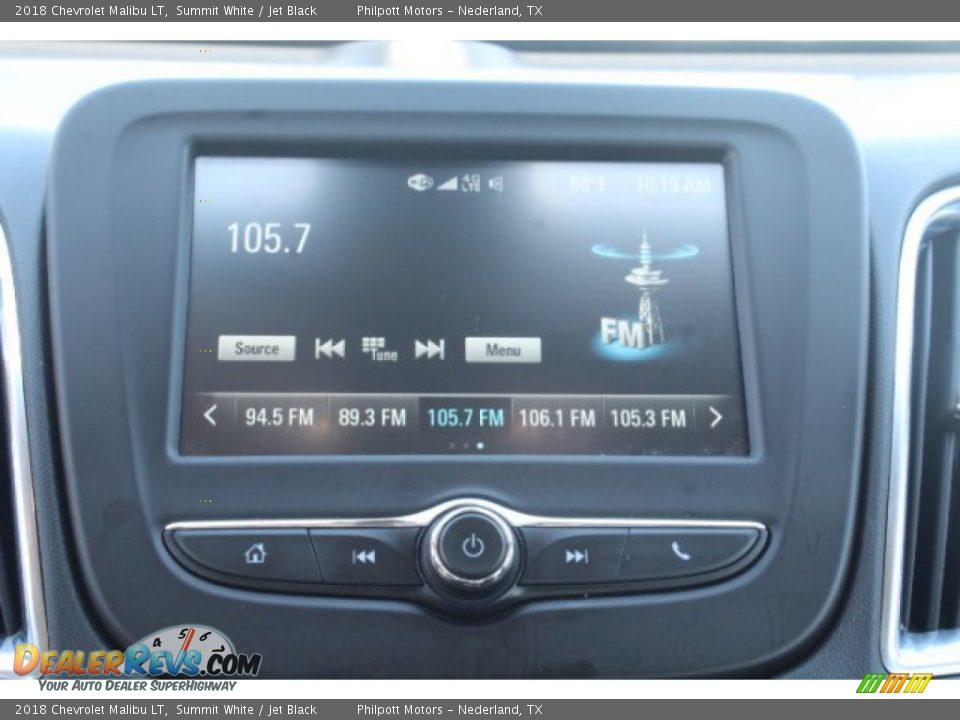 2018 Chevrolet Malibu LT Summit White / Jet Black Photo #11