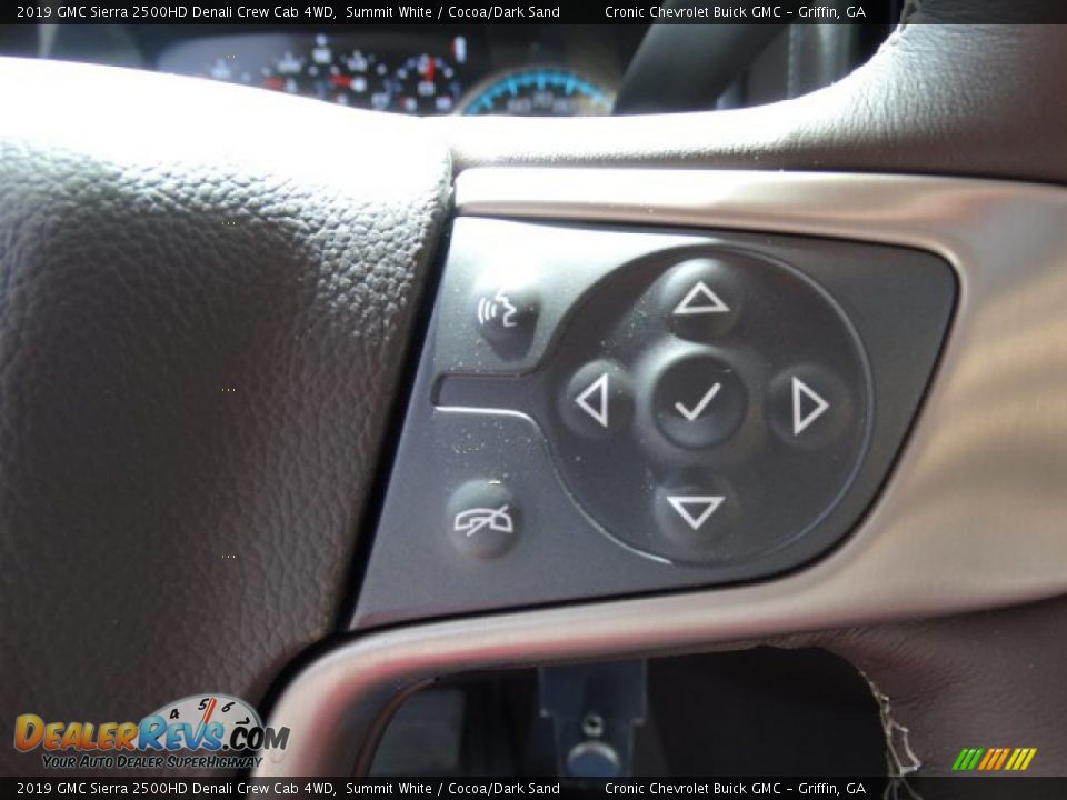 2019 GMC Sierra 2500HD Denali Crew Cab 4WD Summit White / Cocoa/Dark Sand Photo #22