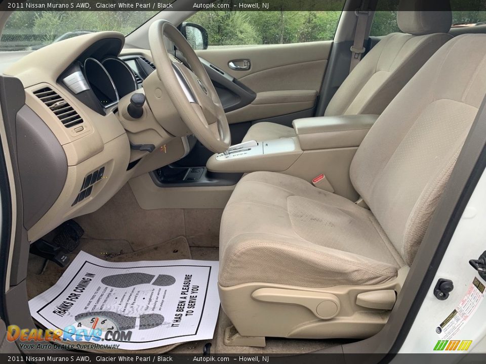 2011 Nissan Murano S AWD Glacier White Pearl / Black Photo #10