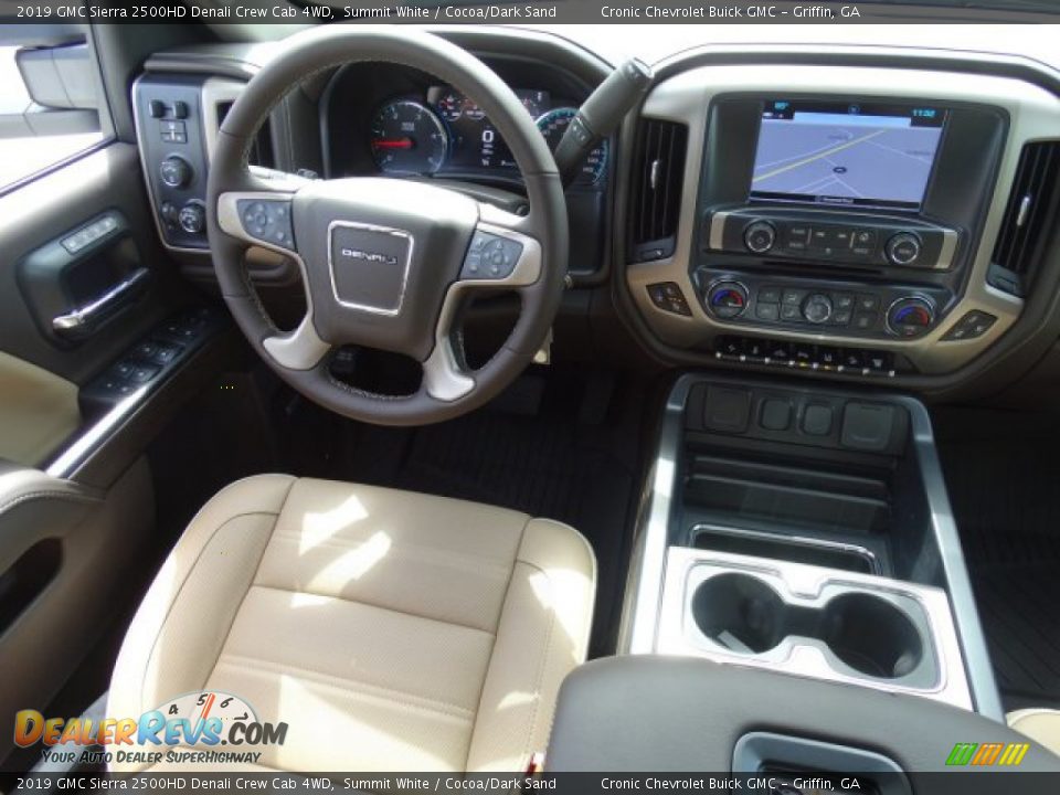 2019 GMC Sierra 2500HD Denali Crew Cab 4WD Summit White / Cocoa/Dark Sand Photo #29