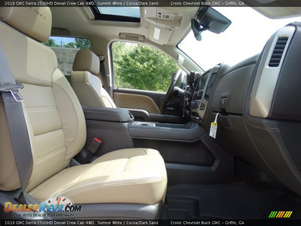 2019 GMC Sierra 2500HD Denali Crew Cab 4WD Summit White / Cocoa/Dark Sand Photo #31