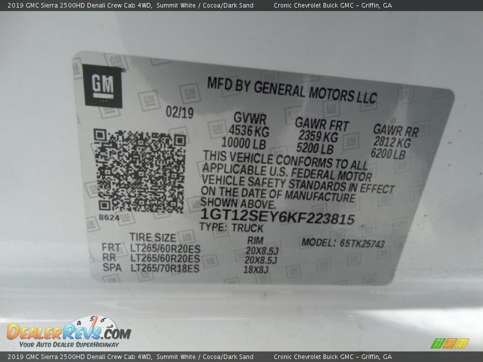 2019 GMC Sierra 2500HD Denali Crew Cab 4WD Summit White / Cocoa/Dark Sand Photo #32