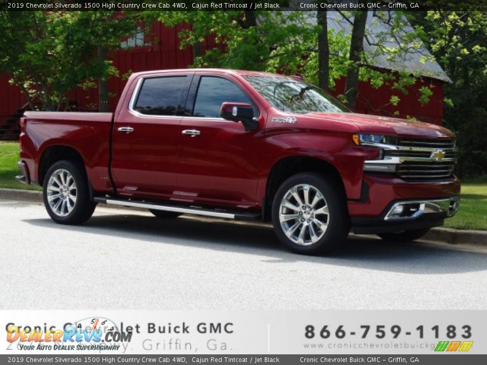 2019 Chevrolet Silverado 1500 High Country Crew Cab 4WD Cajun Red Tintcoat / Jet Black Photo #1