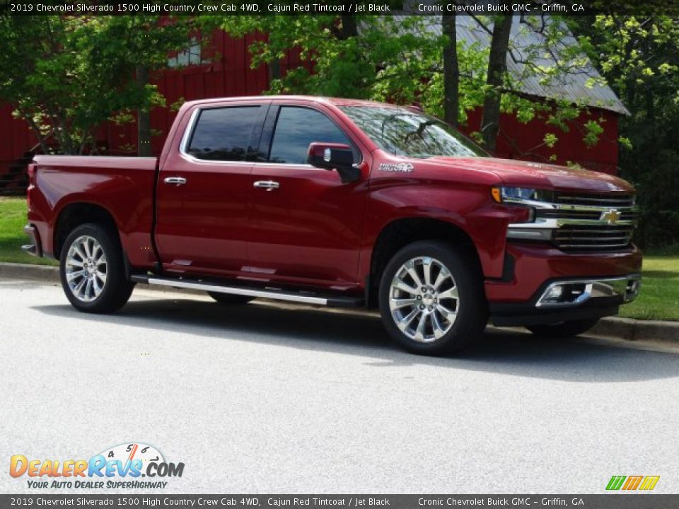 Cajun Red Tintcoat 2019 Chevrolet Silverado 1500 High Country Crew Cab 4WD Photo #3