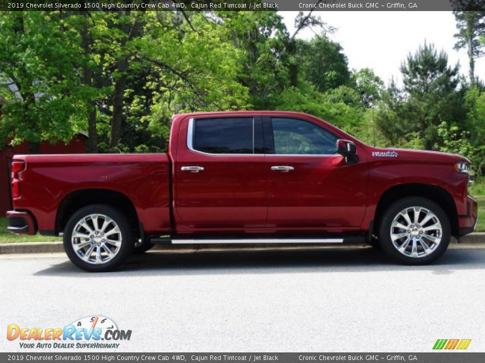 2019 Chevrolet Silverado 1500 High Country Crew Cab 4WD Cajun Red Tintcoat / Jet Black Photo #4