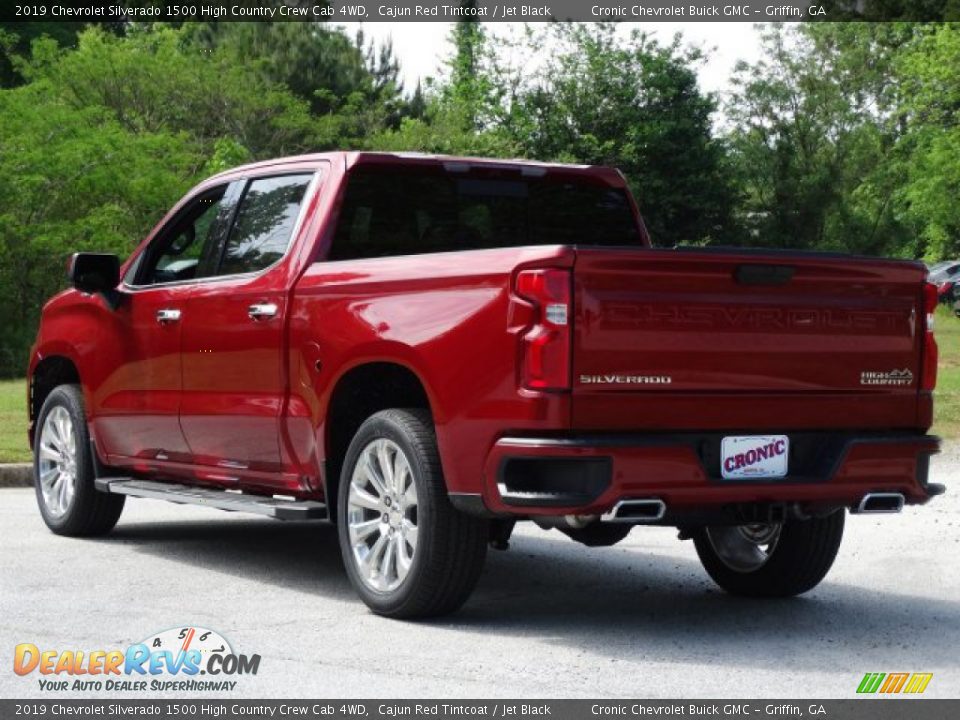 2019 Chevrolet Silverado 1500 High Country Crew Cab 4WD Cajun Red Tintcoat / Jet Black Photo #8