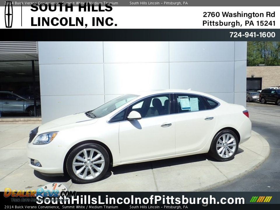 2014 Buick Verano Convenience Summit White / Medium Titanium Photo #1