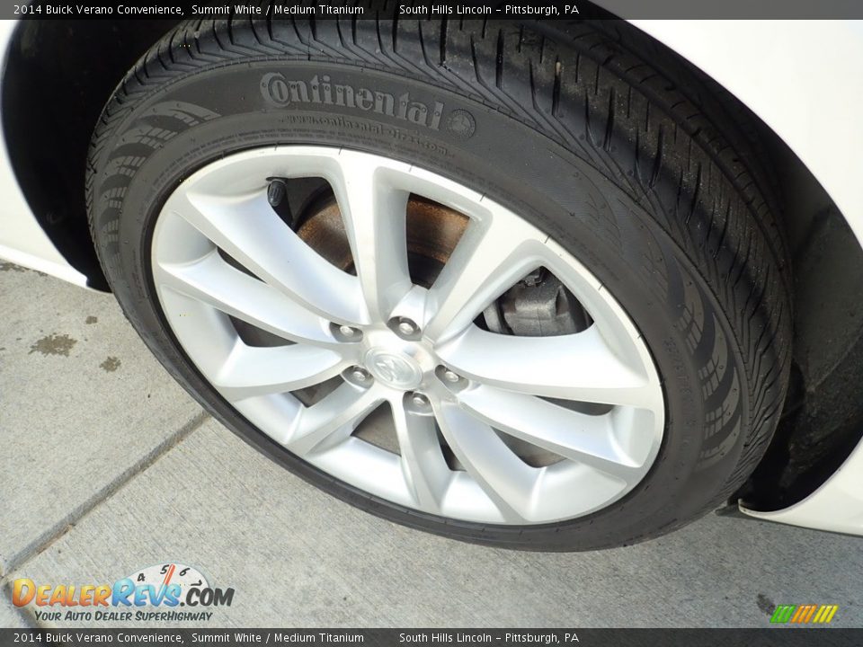 2014 Buick Verano Convenience Summit White / Medium Titanium Photo #9