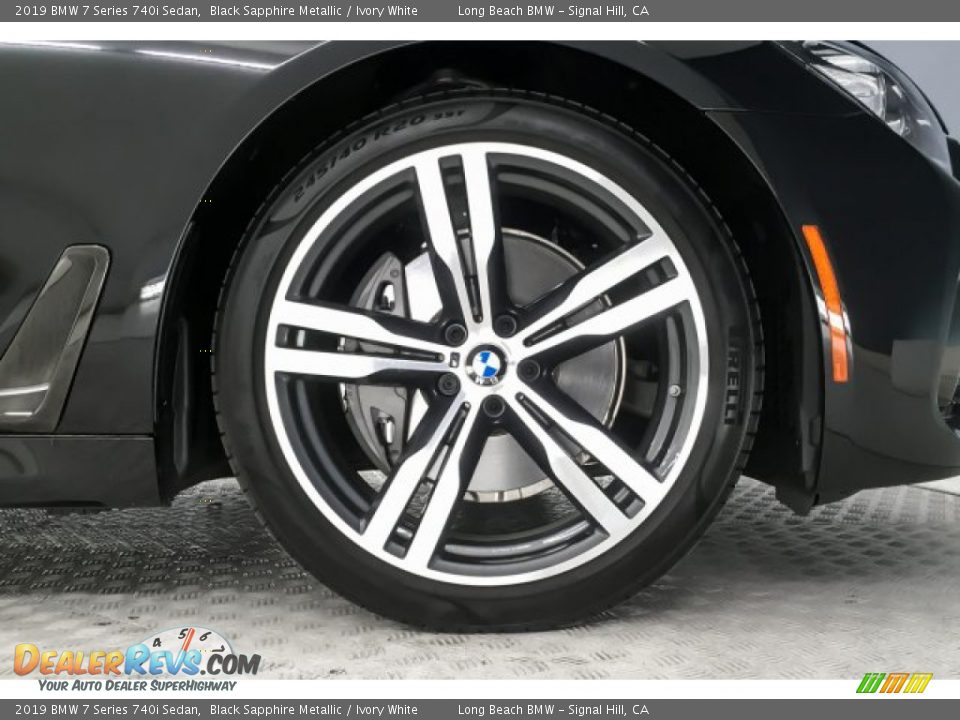 2019 BMW 7 Series 740i Sedan Black Sapphire Metallic / Ivory White Photo #8