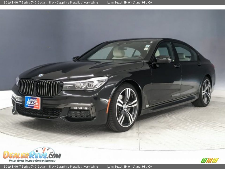 2019 BMW 7 Series 740i Sedan Black Sapphire Metallic / Ivory White Photo #12