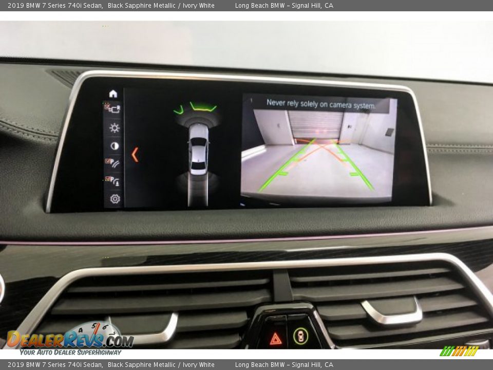 2019 BMW 7 Series 740i Sedan Black Sapphire Metallic / Ivory White Photo #13