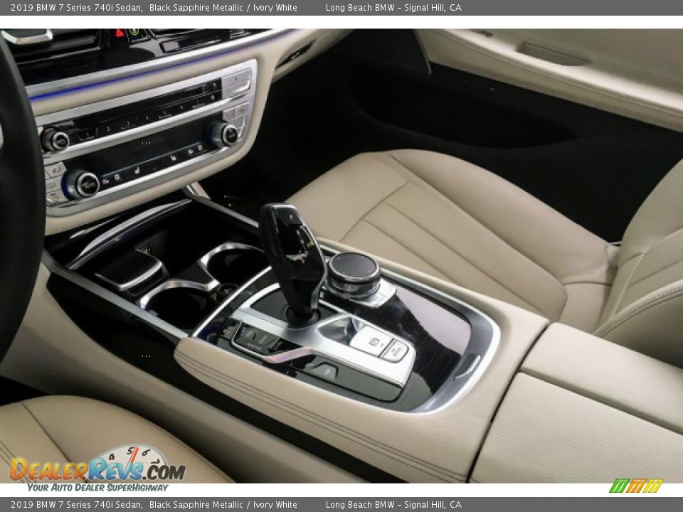 2019 BMW 7 Series 740i Sedan Black Sapphire Metallic / Ivory White Photo #21