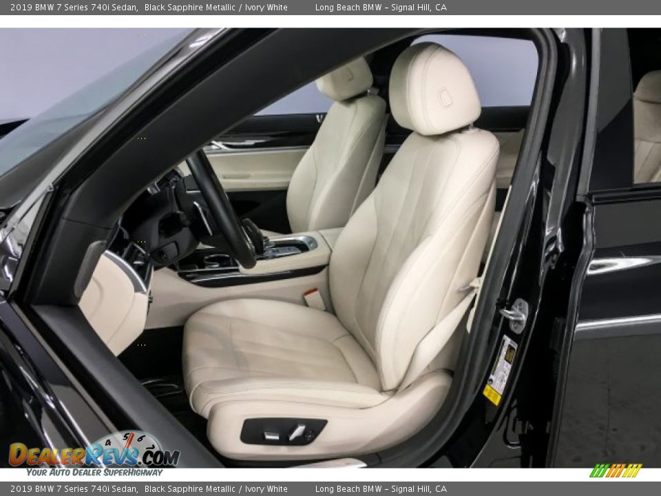 2019 BMW 7 Series 740i Sedan Black Sapphire Metallic / Ivory White Photo #33