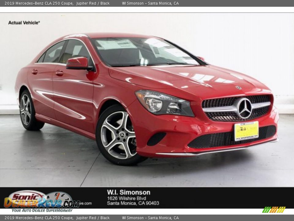 2019 Mercedes-Benz CLA 250 Coupe Jupiter Red / Black Photo #1