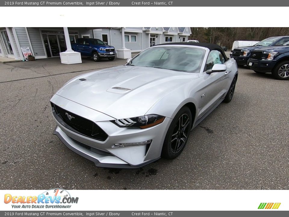 2019 Ford Mustang GT Premium Convertible Ingot Silver / Ebony Photo #3