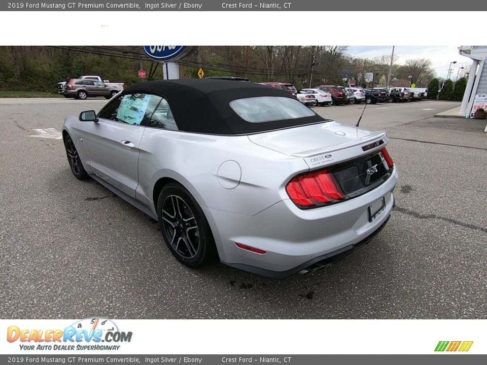 2019 Ford Mustang GT Premium Convertible Ingot Silver / Ebony Photo #5