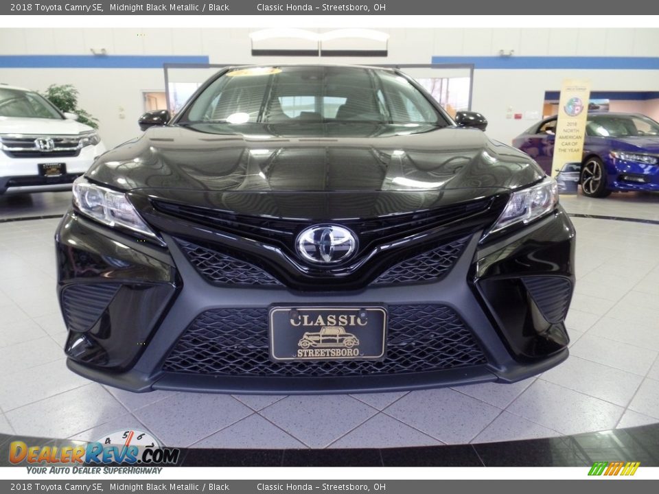 2018 Toyota Camry SE Midnight Black Metallic / Black Photo #13