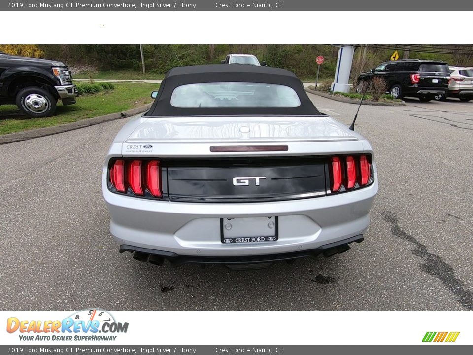 2019 Ford Mustang GT Premium Convertible Ingot Silver / Ebony Photo #6