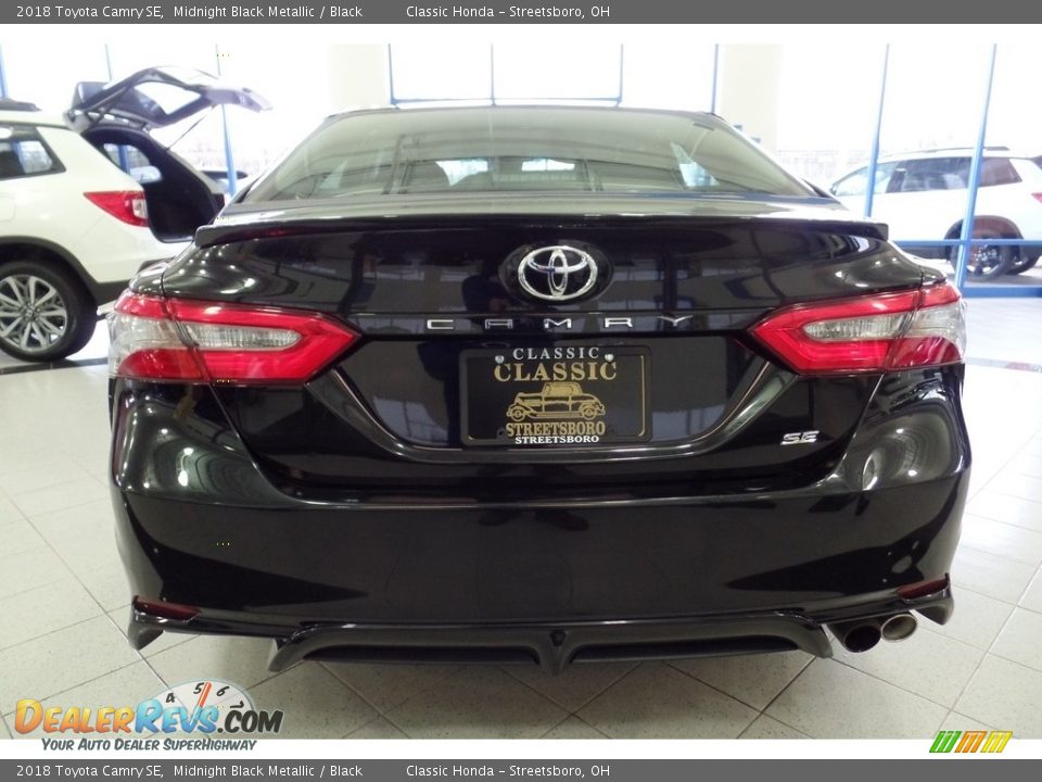 2018 Toyota Camry SE Midnight Black Metallic / Black Photo #14