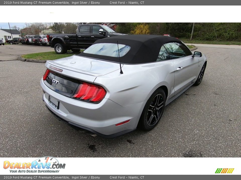 2019 Ford Mustang GT Premium Convertible Ingot Silver / Ebony Photo #7