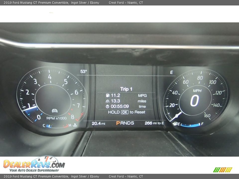 2019 Ford Mustang GT Premium Convertible Gauges Photo #13