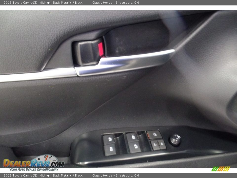 2018 Toyota Camry SE Midnight Black Metallic / Black Photo #21