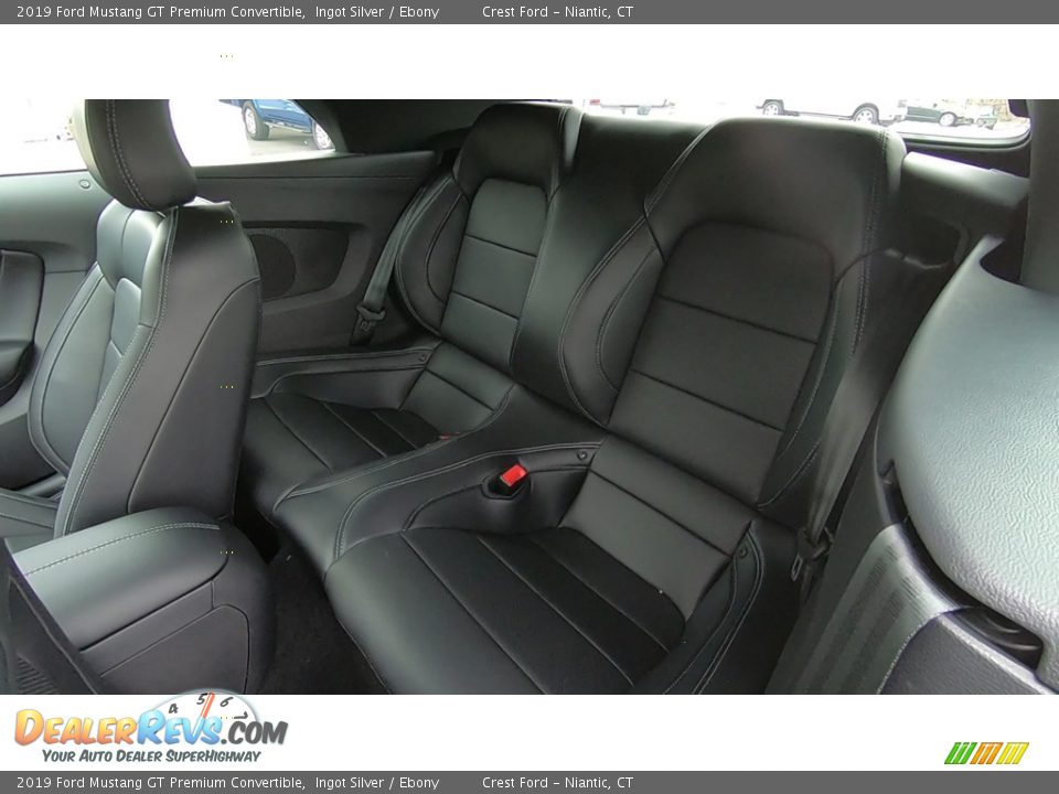 Rear Seat of 2019 Ford Mustang GT Premium Convertible Photo #17