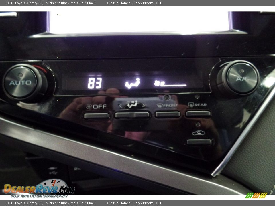 2018 Toyota Camry SE Midnight Black Metallic / Black Photo #27