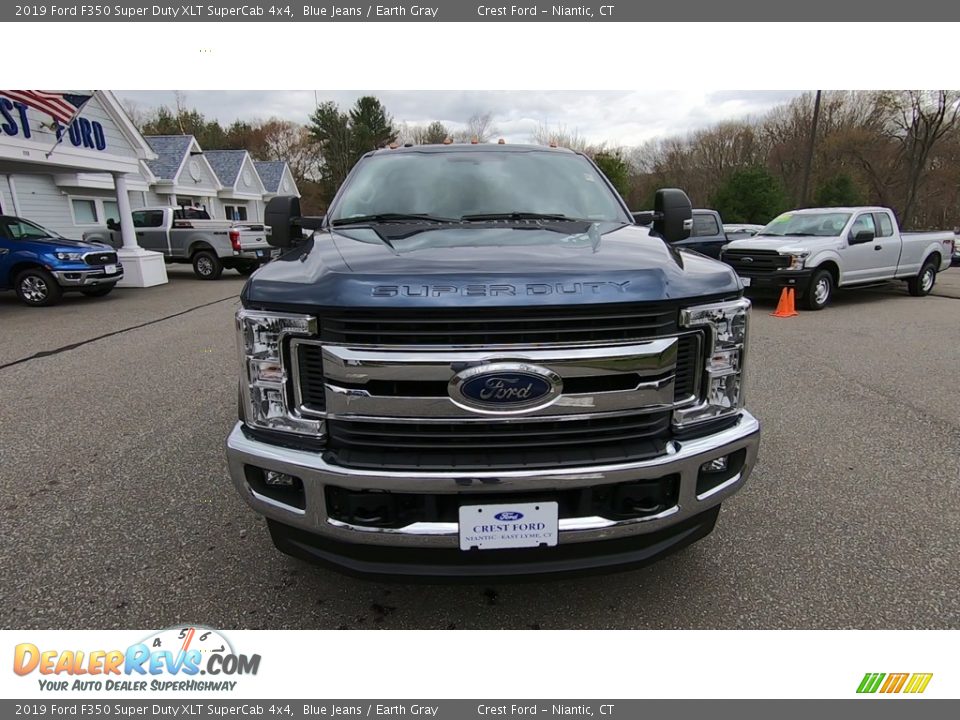 2019 Ford F350 Super Duty XLT SuperCab 4x4 Blue Jeans / Earth Gray Photo #2