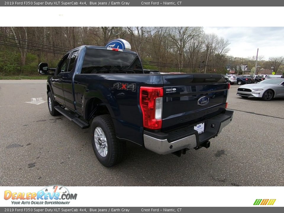 2019 Ford F350 Super Duty XLT SuperCab 4x4 Blue Jeans / Earth Gray Photo #5