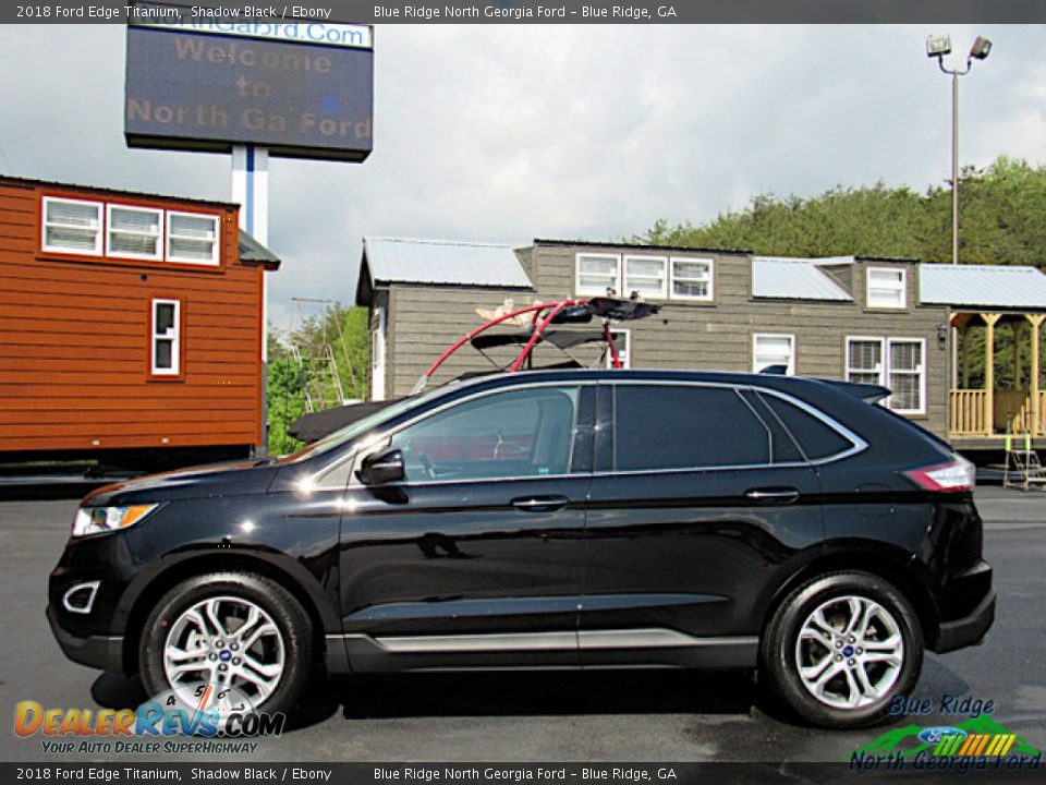 2018 Ford Edge Titanium Shadow Black / Ebony Photo #2