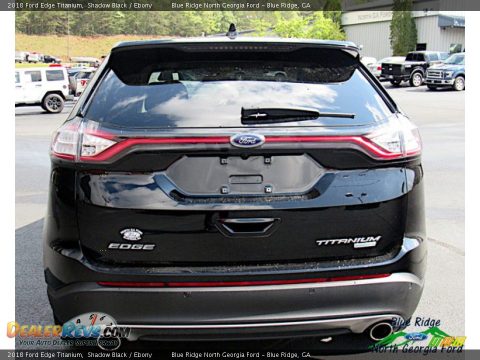2018 Ford Edge Titanium Shadow Black / Ebony Photo #4