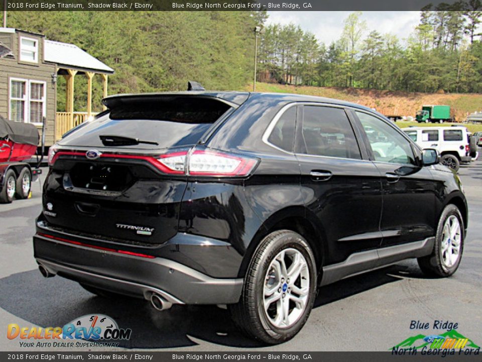 2018 Ford Edge Titanium Shadow Black / Ebony Photo #5