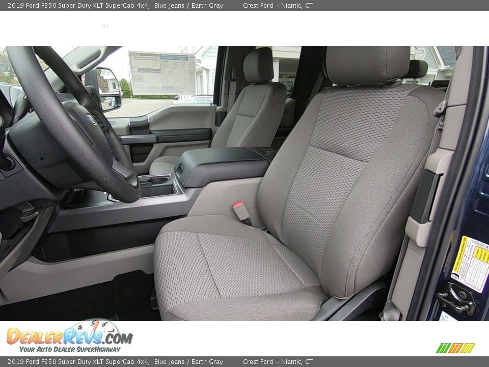 2019 Ford F350 Super Duty XLT SuperCab 4x4 Blue Jeans / Earth Gray Photo #11