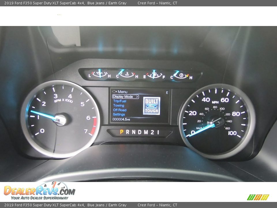 2019 Ford F350 Super Duty XLT SuperCab 4x4 Blue Jeans / Earth Gray Photo #13