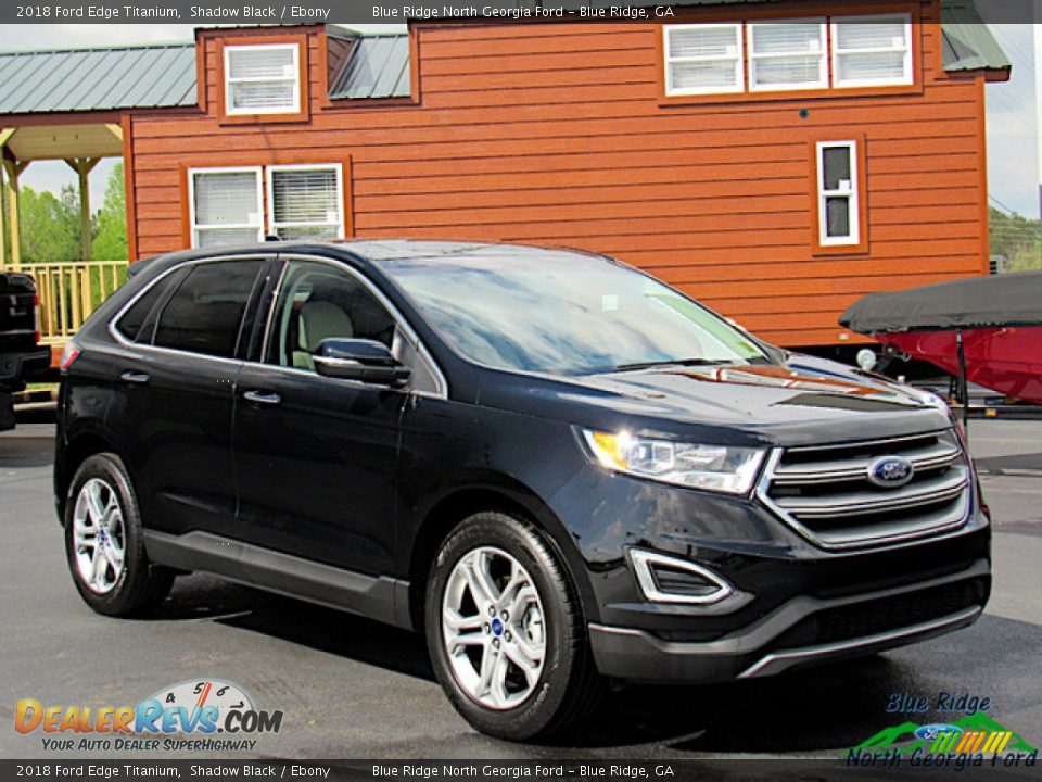 2018 Ford Edge Titanium Shadow Black / Ebony Photo #7