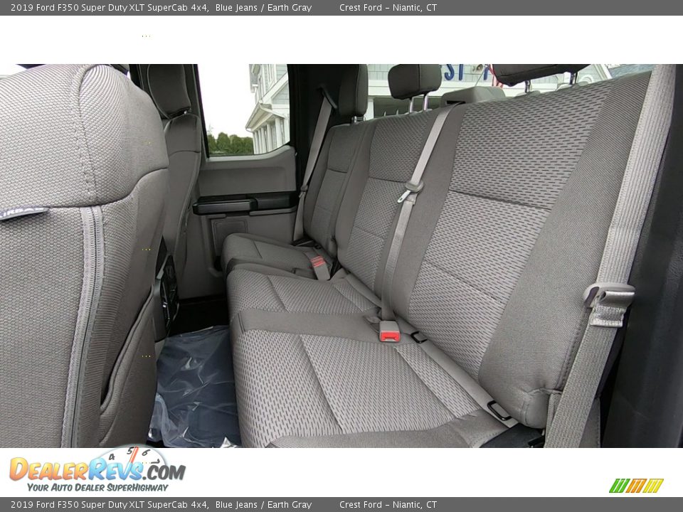 2019 Ford F350 Super Duty XLT SuperCab 4x4 Blue Jeans / Earth Gray Photo #17