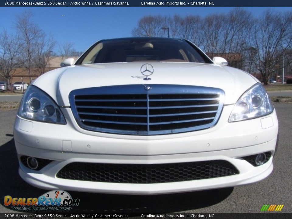 2008 Mercedes-Benz S 550 Sedan Arctic White / Cashmere/Savanna Photo #4