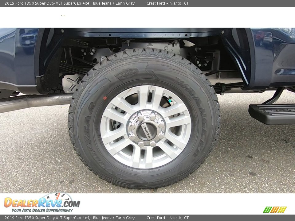 2019 Ford F350 Super Duty XLT SuperCab 4x4 Blue Jeans / Earth Gray Photo #21