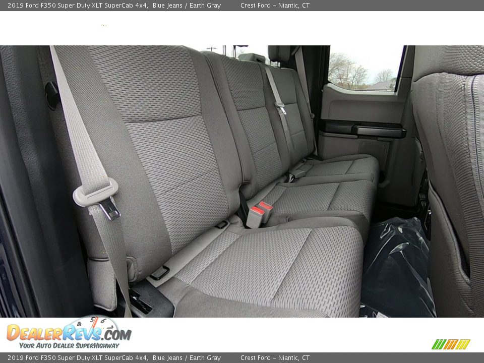 2019 Ford F350 Super Duty XLT SuperCab 4x4 Blue Jeans / Earth Gray Photo #22